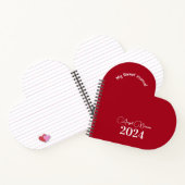 Rode Roos, Minimalistische Zoete Journal Notitiebo Notitieboek (Binnen)