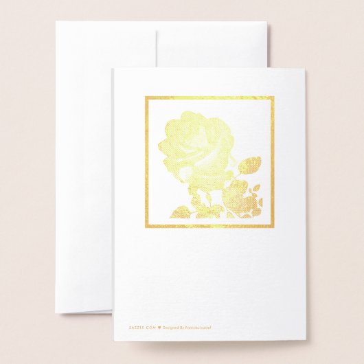 Rode roos - Moederdag Folie Kaarten (Met envelop)