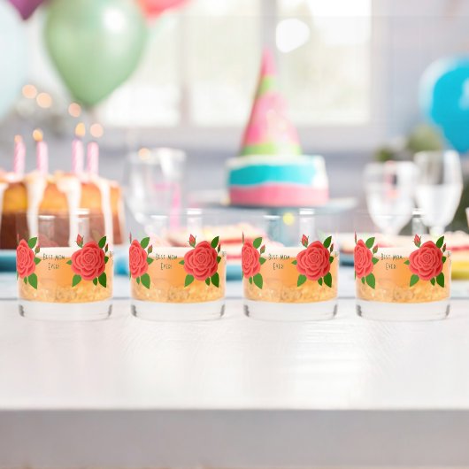 Rode Roos Moederdag Whisky Glazen (Insitu (Verjaardag))