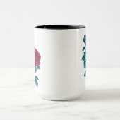 Rode roos mok (Midden)