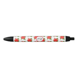Rode Roos Monogram Zwarte Inkt Pen