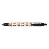 Rode Roos Monogram Zwarte Inkt Pen (Achterkant)