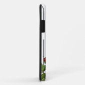Rode Roos Naam met Pinstripe Case-Mate iPhone Case (Achterkant/rechts)