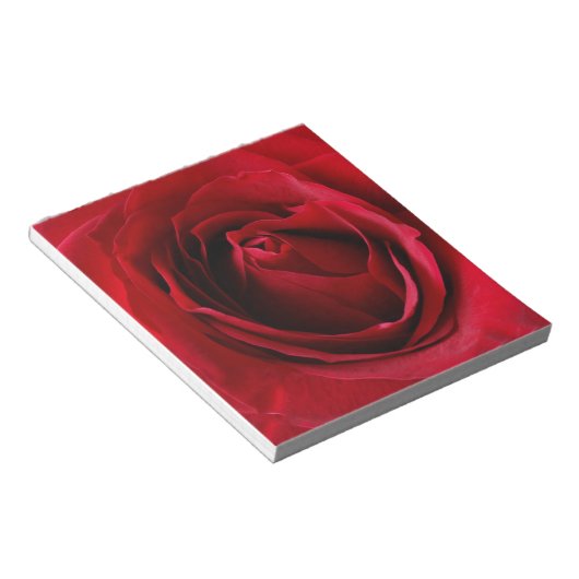 rode roos notitieblok (Schuin)