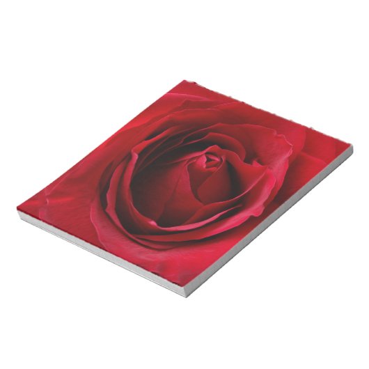 rode roos notitieblok (Linkerzijde)