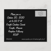 Rode Roos op Zwart - uitnodiging (Achterkant)