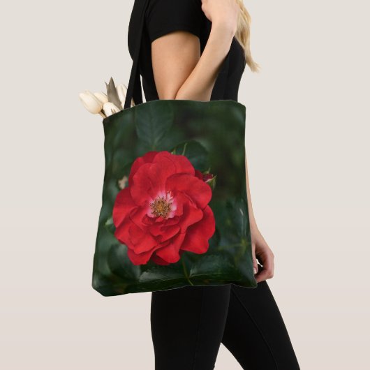 Rode Roos P6568 Tote Bag (Dichtbij)