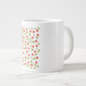 Rode Roos Patroon Grote Koffiekop (Voorkant rechts)