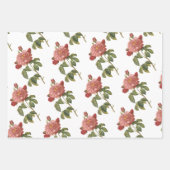 Rode Roos Patroon Inpakpapier Vel (Voorkant 3)
