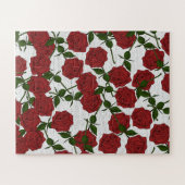 Rode Roos Patroon Legpuzzel (Horizontaal)