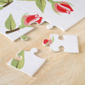 Rode Roos Patroon Legpuzzel (Zijkant)