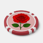 Rode Roos Pokerfiches Poker Chips (Enkel)