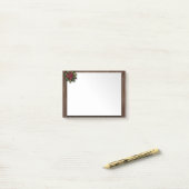 Rode roos post-it® notes (Op bureau)