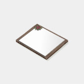 Rode roos post-it® notes (Schuin)