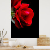 Rode roos poster (Keuken)