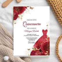 Rode Roos Quinceanera 15e Verjaardag
