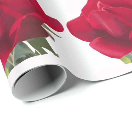 Rode roos - Red rose Cadeaupapier (Rol Hoek)
