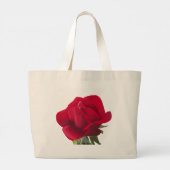 Rode roos - Red rose Grote Tote Bag (Achterkant)