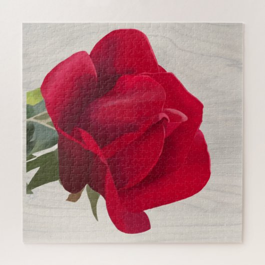 Rode roos - Red rose Legpuzzel (Horizontaal)