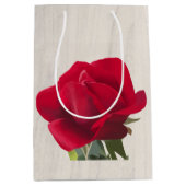 Rode roos - Red rose Medium Cadeauzakje (Voorkant)
