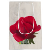 Rode roos - Red rose Medium Cadeauzakje (Achterkant)