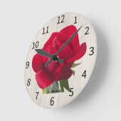 Rode roos - Red rose  Ronde Klok (Hoek)