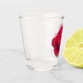 Rode roos - Red rose Shot Glas (Links)
