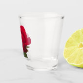Rode roos - Red rose Shot Glas (Rechts)