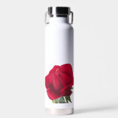 Rode roos - Red rose Waterfles (Voorkant)