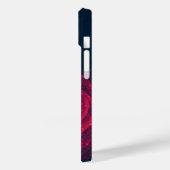 Rode roos, regendruppels Stemmingssfeer Case-Mate iPhone Case (Achterkant / Links)