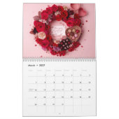 Rode Roos Romantisch Valentijnskoppel 2026 Bureaub Kalender (Mar 2027)