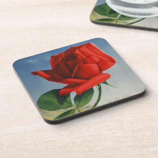  Rode Roos Roos Roos ZZwitserland Drankjes Onderzetter (Linkerzijde)