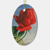  Rode Roos Roos Roos ZZwitserland Keramisch Ornament (Links)