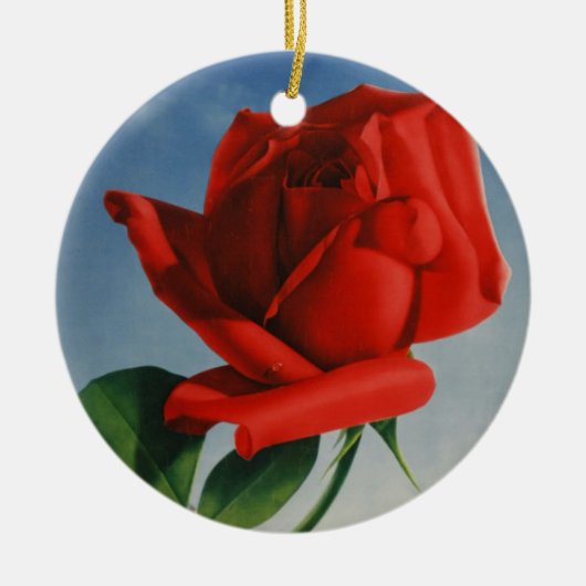  Rode Roos Roos Roos ZZwitserland Keramisch Ornament (Voorkant)