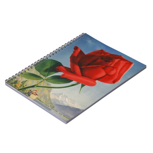  Rode Roos Roos Roos ZZwitserland Notitieboek (Linkerzijde)