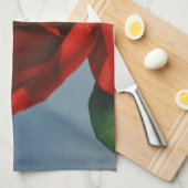 Rode Roos Roos Roos ZZwitserland Theedoek (Quarter Fold)