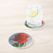  Rode Roos Roos Roos ZZwitserland Zandsteen Onderzetter (Zijkant)