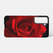 Rode roos sigcna samsung galaxy hoesje (Achterkant horizontaal)
