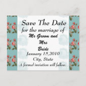 Rode Roos Sla de Dag Reddings Postkaart Aankondigingskaart (Voorkant)