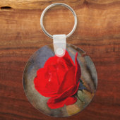 Rode Roos Sleutelhanger (Voorkant)