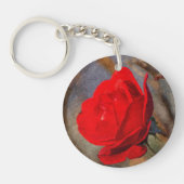 Rode Roos Sleutelhanger (Voorkant)