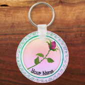 Rode Roos Sleutelhanger (Voorkant)