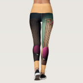 Rode Roos Smaakt Zwarte Sinaasappel Speciaal  Leggings (Achterkant)