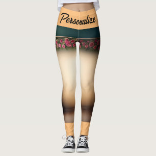 Rode Roos Smaakt Zwarte Sinaasappel Speciaal  Leggings