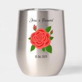 Rode Roos Stamloze Tumbler (Achterkant)
