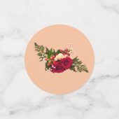Rode Roos Swagger Antieke Ontwerp Confetti (Kleine voorkant)