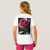 Rode roos t-shirt (Achterkant volledig)