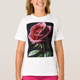 Rode roos t-shirt