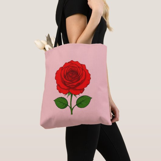 Rode Roos Tassen Tas (Dichtbij)