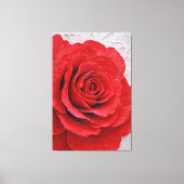 Rode Roos Textuur Abstracte Wandkunst Canvas Afdruk (Voorkant)